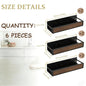 Magnetic Refrigerator Organizer Shelf｜No Drill Fridge Side Spice Rack｜Carbon Steel Magnetic Storage with Wood-Grain Look｜Strong Hold Space Saving Kitchen Organizer for Small Kitchens