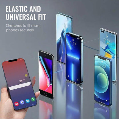 360 Rotation Finger Ring Stand for Phone Dual Loop Folding Mobile Holder Desktop Clip Lazy Bracket