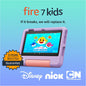 Amazon Fire 7 Kids Tablet, Ages 3-7. Top-Selling 7" Kids Tablet on Amazon. Includes Ad-Free and Exclusive Content, Easy Parental Controls, 10-Hr Battery, 16 GB, Blue