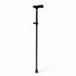 Medline Folding T-Handle Cane, Black