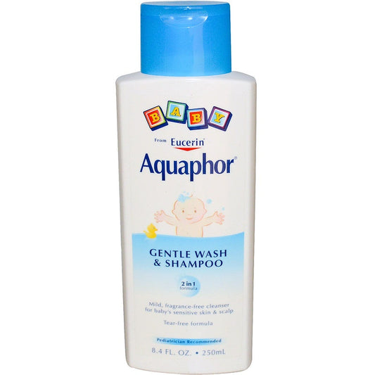 Aquaphor Baby Gentle Wash And Hair Shampoo 2 In 1 Formula - 8.4 Oz