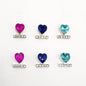 Queen - Nail Charms 10pc - #049 Assorted Hearts with Crystals
