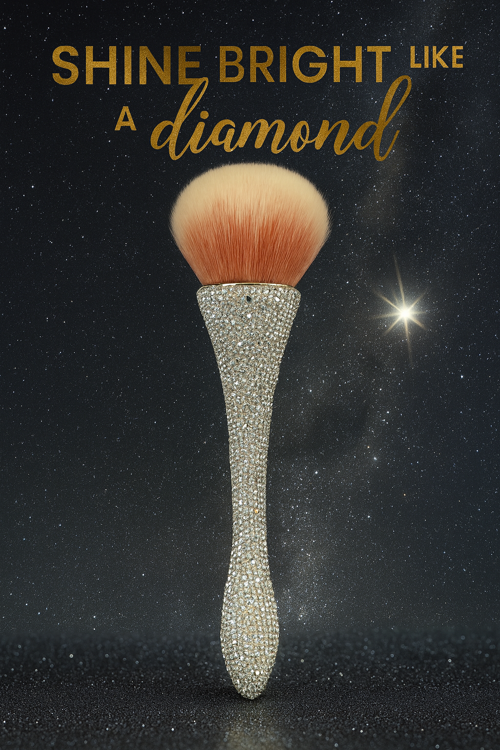 Dust Brush -Crystal Rhinestones