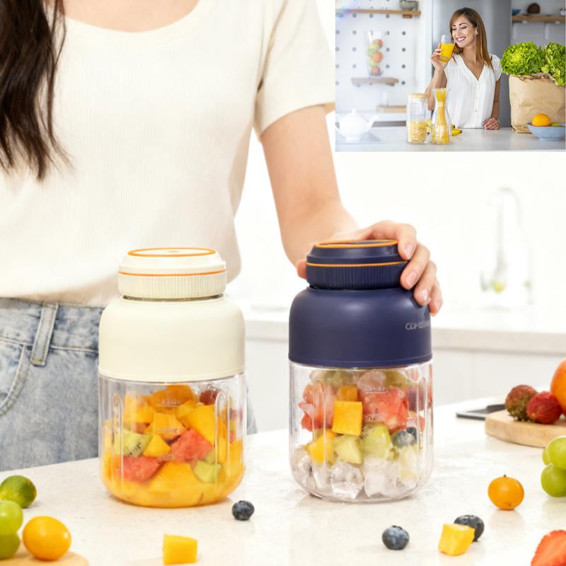 Protable Juicermachine-,Usb Rechargeable Large Capacity Juice Blender Cup,Multifunctional Juicer Machines with 38 Blades,Summer Essentials Portable Household Appliances