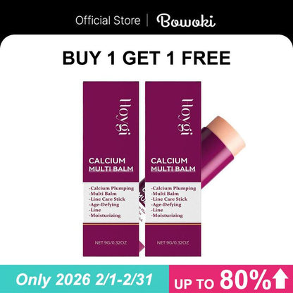 Buy 1 Get 1 Free Multi-Function Calcium Intense Volume Multi Balm, Anti-Aging, Sagging, Wrinkles Face Fix Eye Cream for Finelines Firming Pores Multi-Correction Skin Anti-Wrinkle Moisturizing Care Midlife Hydro Boost Hydrating Makeup Stick