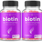 Nutrachamps Biotin Gummies 10,000 Mcg for Hair Skin & Nails Natural Strawberry Flavor US Made