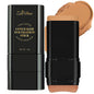 Foundation Stick, Dual-Ended with Brush, 2-In-1 Longwear & Waterproof, Natural Full Makeup Concealer Coverage for Dark Circles & Blemishes with Hydrating Olive & Camellia, 2.09 Oz (04#)