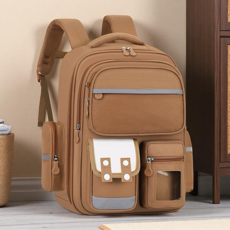 LLL Purple Cute Backpack Large Capacity Lightweight Bookbag Kawaii Casual Outdoor Daypack with Multiple Pockets and Adjustable Straps