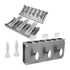 ALUMINUM REUSABLE SUPPOSITORY MOLD | 6-CAVITY RECTAL DEVICE