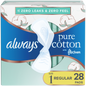 Always Pure Cotton FlexFoam Size 1 Regular Absorbency 3 Packs of 28