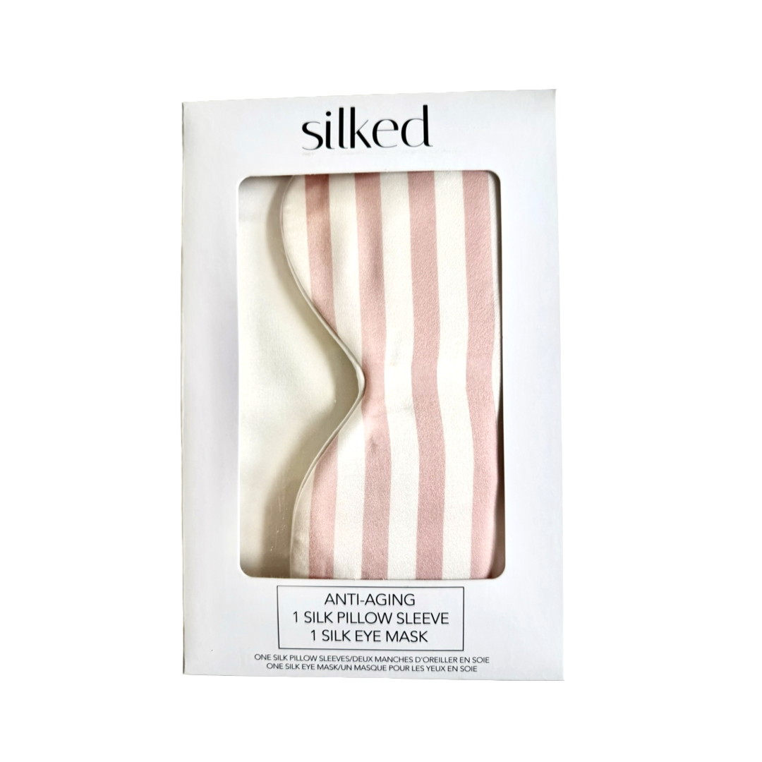 Silk Pillow Sleeve & Silk Eye Mask Bundle P&I