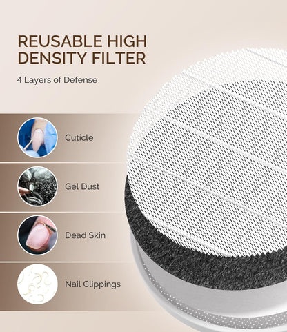 SProR Cordless & Rechargeable Nail Dust Collector