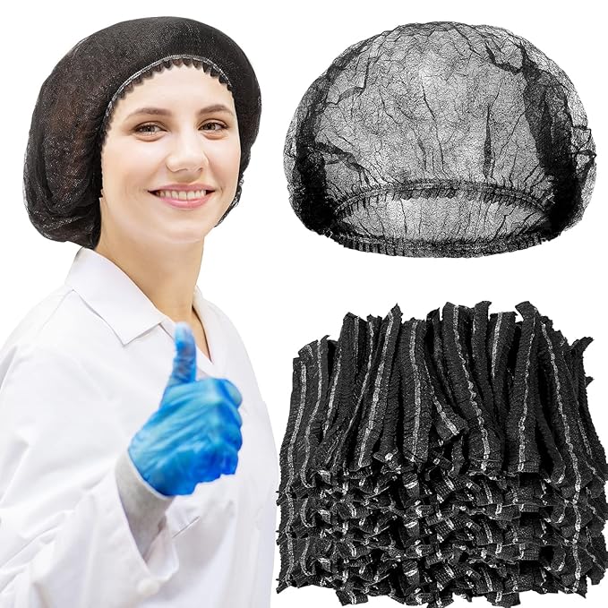*Disposable Non-Woven Hairnets, Bouffant caps - 100pc