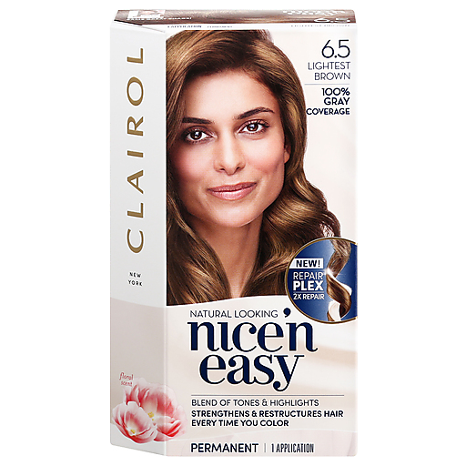 Clairol Nice’n Easy Hair Color, Permanent, Lightest Brown 6.5