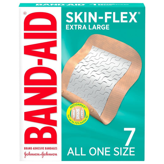 Band-Aid Skin Flex Adhesive Bandages Extra Large 7Ea