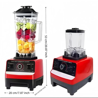 Powerful Professional Smoothie Blender - 1500W Commercial Blender with 6 Blades, 2L Bpa-Free Jar, 15 Adjustable Speeds 50000/Min, Perfect for Juicing, Crushed Ice, Milkshake & More, Ideal for Home and Café Use Juicermachine, Food Processor.