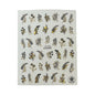 Black And gold Branches Nail Stickers  CJ-029
