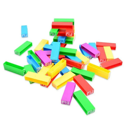 Stacko UNO Card Board Games Family Entertainment Poker Party Early Education Puzzle Stackoed Toy Playing Cards Birthday Gift