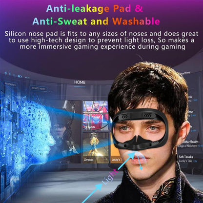 Face Pad & Face Cover Cushion Replacement Compatible with Oculus/Meta Quest 2 -VR Accessories Facial Interface Bracket Foam Soft Silicone & Comfortable Leather Sweat-Proof Anti-Leakage Nose Pad Headset Waterproof Handheld Protection Protective