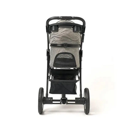 Zampa Melona Pet Stroller for Cats and Dogs Grey 57x84x107cm