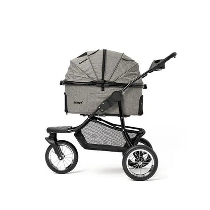 Zampa Melona Pet Stroller for Cats and Dogs Grey 57x84x107cm