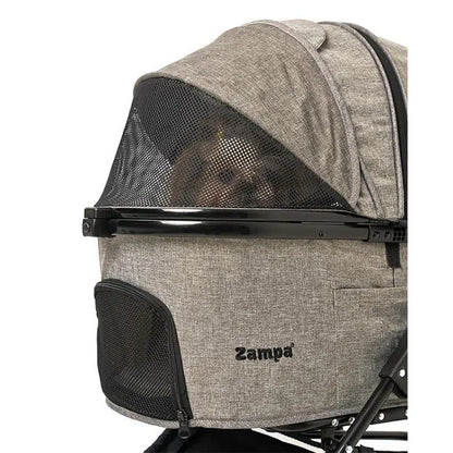 Zampa Melona Pet Stroller for Cats and Dogs Grey 57x84x107cm