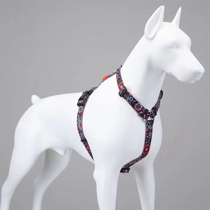 Lindo H-Type Dog Harness Adjustable Comfort Design Medium