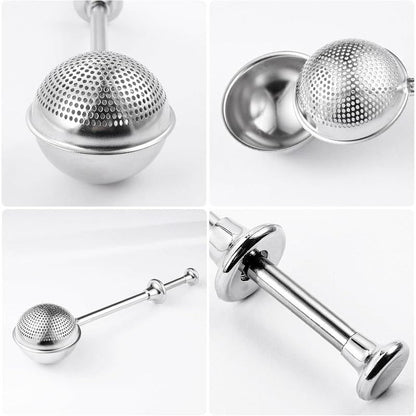 Stainless Steel Flour Duster for Baking, Long Handle Flour Sifter, Powdered Sugar Shaker Duster, Baking Sifter, Kitchen Gadgets, Baking Supplies