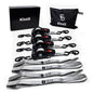 KISSIT Retractable Ratchet Tiedown Straps - 1209Lb Max Break Strength - Includes 2 1" X 10 Tie Downs