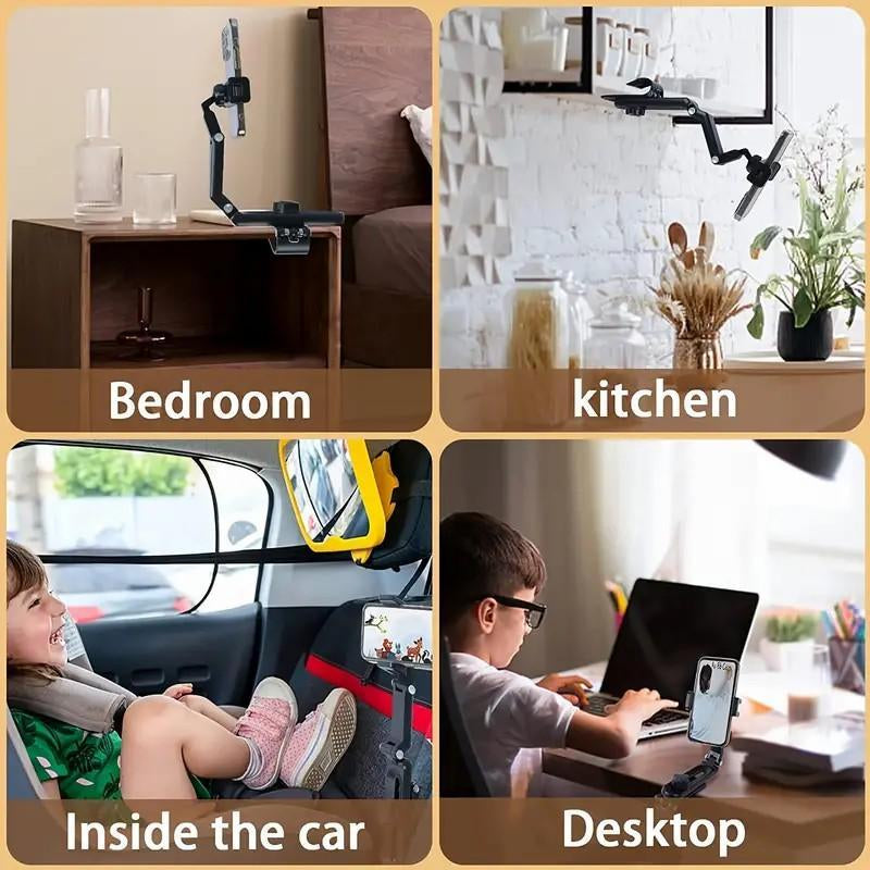 Good Quality New 1080° Multi-Function Sun Visor Universal 360 Degree Rotating Phone Holder Suitable for Any Scene Car Holder -Rotatable and Retractable
