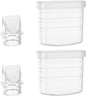 Paruu P10 Hands-Free Breast Pump Wearable, 338Mmhg Strong Suction, Low Noise, 4 Modes & 9 Levels, Electric Breast Pump Portable, Smart Display, 19/21/24/28Mm Insert/Flange, 2 Pack (White)