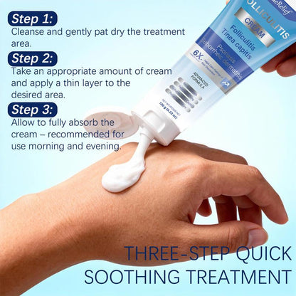 Truerelief Folliculitis Soothing Treatment Cream, Effective Treatment for Folliculitis Scalp Face and Body 120G Haircare Organic Soothing Cream