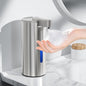 Automatic Soap Dispenser Touchless, Stainless Steel 11.5 Oz 3 Levels Adjustable Hand Soap Dispenser with Rechargeable Sensor Pump for Kitchen & Bathroom Liquid Soap