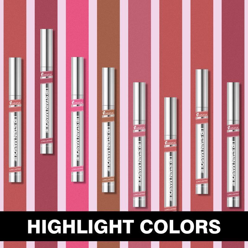 KAISASA Long-Lasting Waterproof Peel-Off Lipstick, Liquid Lipstick, with 24Hrs of Smooth, Buildable Color, Moisturizing Shine