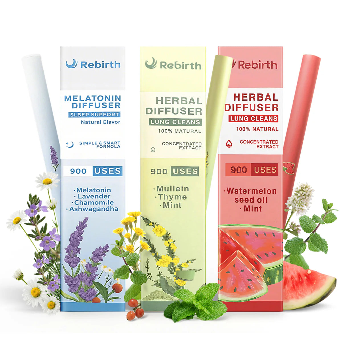 Rebirth Full Set Diffusers – 3 Flavors