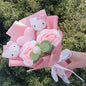 Hello Kitty Cartoon Plush Bouquet Anime Rose Flowers Doll Home Wedding Decoration Christmas Valentine'S Day Gift