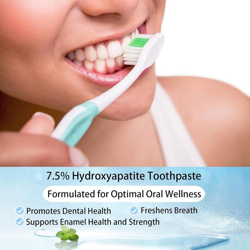 Beamach Hydroxyapatite Toothpaste 7.5% for Enamel Repair & Teeth Whitening Refreshing Flavor Fluoride-Free 4.23Oz Gentle Formula for Sensitive Teeth Care