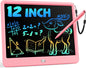 Bravokids 10 Inch LCD Writing Tablet for 3-8 Year Olds - Electronic Drawing Pad and Doodle Board as Educational Birthday Gifts for Girls and Boys (Pink)