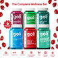 Goli Complete Wellness Bundle - 6-Pack of 3-in-1 Pre, Post, Probiotic Gummies with Apple Cider Vinegar, Vitamin B12, Ashwagandha, Matcha, Beets, and Super Greens - Vegan, Non-GMO, Gluten-Free!
