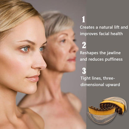 New Lymphatic Contour Face Brush, Dry Brushing Face Brush, Lymphatic Drainage Massager for Face, Chin & Jawline Sculpting, Ergonomically Designed to Fit the Skin Precisely and Relieve Fatigue