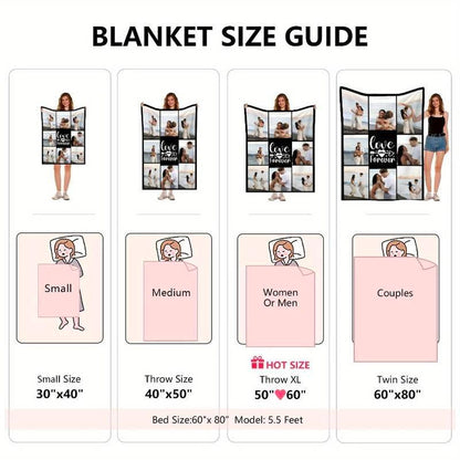 Personalized Album Cover Blanket, Soft Cozy Flannel Throw for Fans, All-Season Home Decor