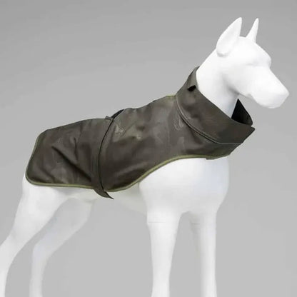 Lindo Softshell Army Green Waterproof Dog Raincoat for All Breeds