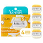 Gillette Venus Comfortglide Plus Olay Coconut Women's Razor Blade Refills