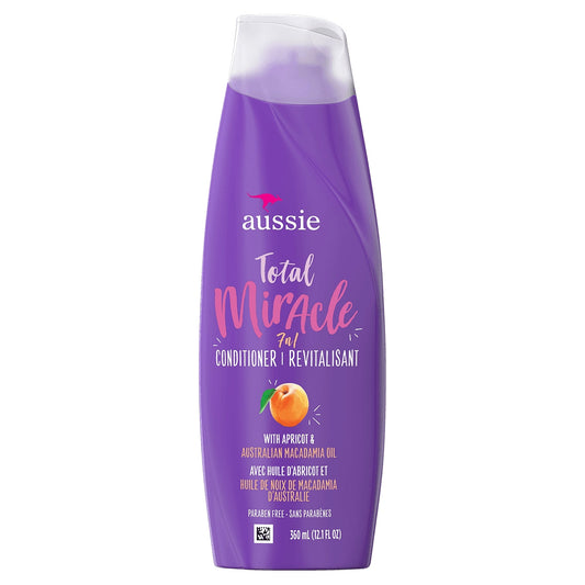 Aussie Total Miracle Conditioner with Apricot & Australian Macadamia Oil, 12.1 fl oz