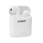 Coby Electronics True Wireless Earbuds - White