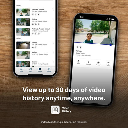 Myq Smart Garage Door Video Keypad with Wide-Angle Camera, Customizable PIN Codes, and Easy Access to Garage via Myq App, Compatible with Liftmaster, Chamberlain, and Craftsman Openers. See & Control Your Garage from Anywhere.