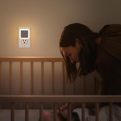 Night Light, Night Lights Plug into Wall 6-Pack, Plug in Night Light, Dusk to Dawn Nightlight Led Night Lights for Bedroom, Bathroom,Hallway Warm White Home Lighting
