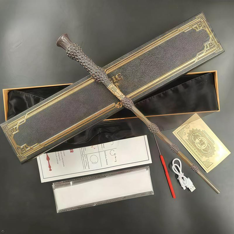 Magic Wand Real Magic Wand Amazing Effect Reproduction Halloween Role Play Tools Stick Costume Role Play Party Dumbledore Props
