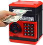 HUSAN Piggy Bank for Kids, Electronic Password Code Money Bank ATM Bank Box Coin Bank for Children Boys and Girls (Black)