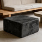 Luxury Corduroy Boneless Sofa with Matching Ottoman. This Footstool Is Suitable for Living Rooms, Bedrooms and Apartments. It Requires No Assembly and Is Made of Comfortable Flannel Fabric.